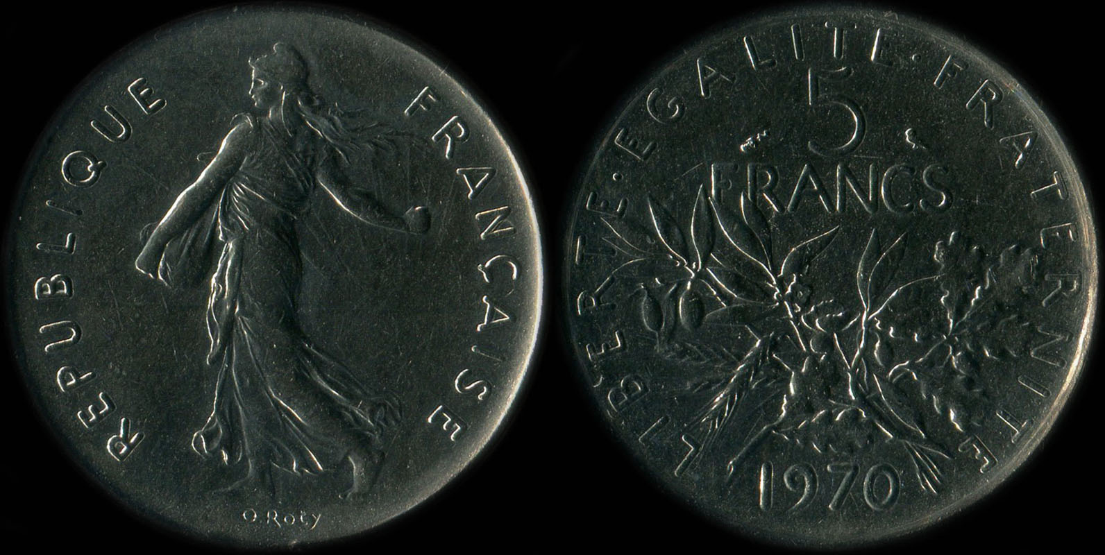 Pice de 5 francs 1970 Semeuse cupro-nickel
