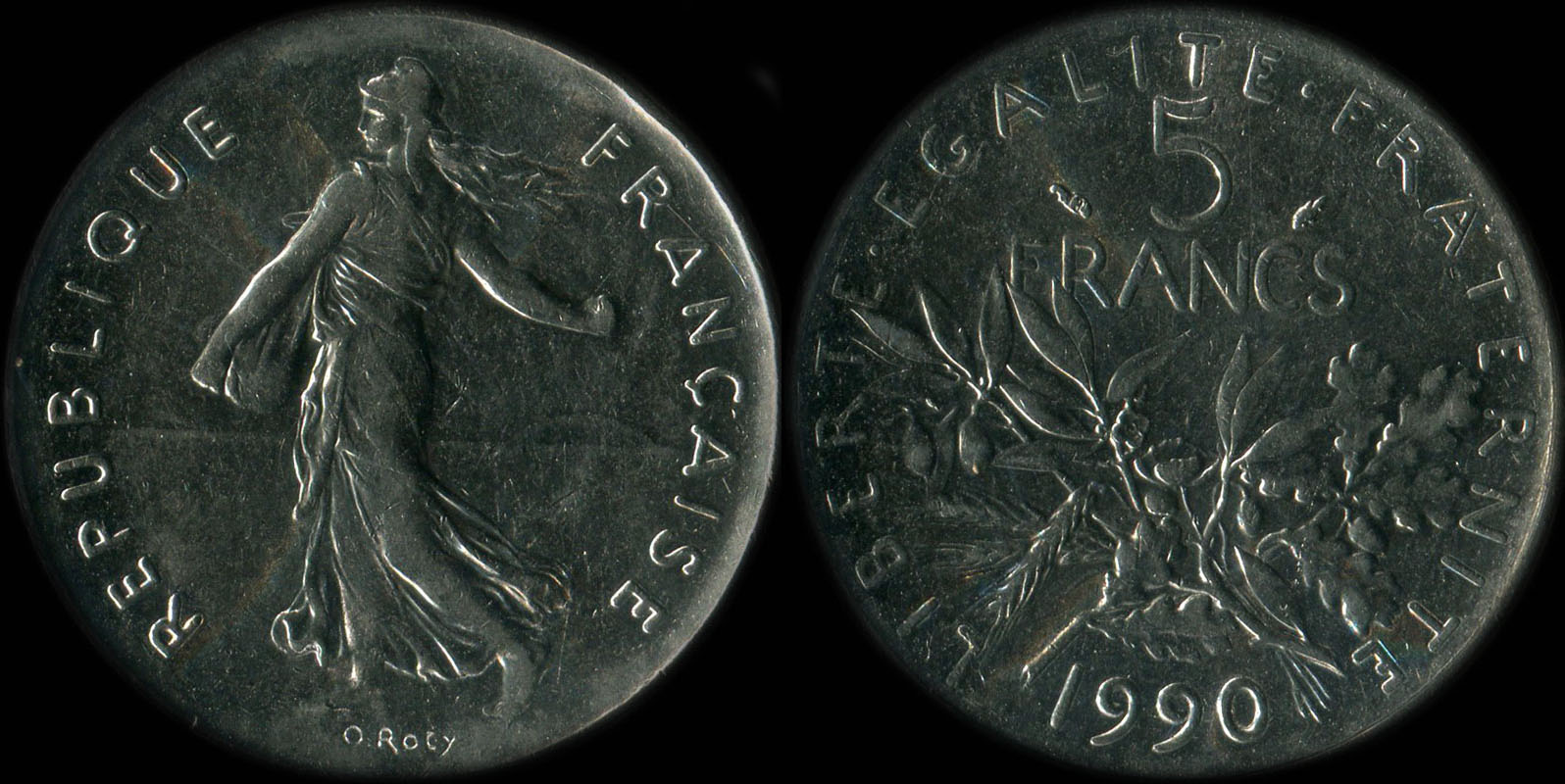 Pice de 5 francs 1990 Semeuse cupro-nickel