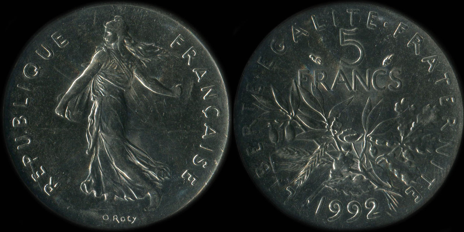 Pice de 5 francs 1992 Semeuse cupro-nickel