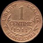 Pice de 1 centime Dupuis 1911