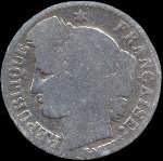Pice de 50 centimes Crs Rpublique franaise - 1851A - avers