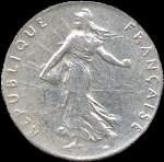 Pice de 50 centimes Semeuse Rpublique franaise - 1912 - avers