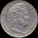 Pice de ¼ franc Louis-Philippe I 1832W - avers