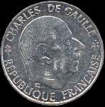 Pice de 1 franc Charles De Gaulle - Rpublique franaise - Libert Egalit Fraternit - 1988 - avers