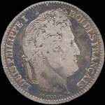 Pice de 2 francs Louis-Philippe I Roi des franais 1842W - avers