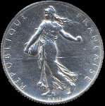Pice de 2 francs Semeuse 1919 - Rpublique franaise - avers