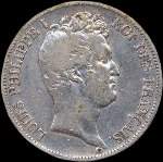 Pice de 5 francs Louis-Philippe I Roi des franais tte nue 1831W - avers