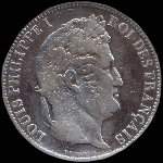 Pice de 5 francs Louis-Philippe I Roi des franais tte laure 1831I - avers