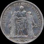 Pice de 5 francs Hercule 1848BB - Rpublique franaise - avers