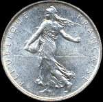 Pice de 5 francs Semeuse argent 1963 - Rpublique franaise - avers