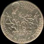 Pice de 10 francs Gambetta 1982 - revers