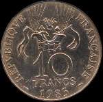 Pice de 10 francs Conqute de l'Espace 1783 - 1983 - revers