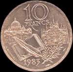 Pice de 10 francs Stendhal 1783-1842 - 1983 - revers