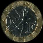 Pice de 10 francs Gnie de la Bastille 1992 - avers