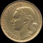 Pice de 50 francs Guiraud 1953 - avers