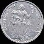 Polynsie - pice de 2 francs 1965 Polynsie franaise - avers