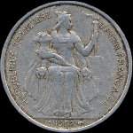 Polynsie - pice de 5 francs 1952 Etablissements franais de l'Ocanie - avers