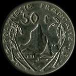 Polynsie - pice de 50 francs 1985 Polynsie franaise - revers