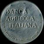 Timbre-monnaie Banca Agricola Italiana - Italie - avers
