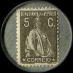 Timbre-monnaie 5 centavos Pinto da Fonseca & Irmao mis  Porto au Portugal - revers