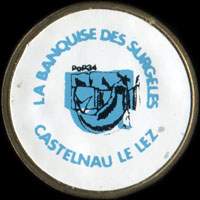 Monnaie publicitaire La Banquise des Surgels - Castelnau-le-Lez - sur 10 francs Mathieu
