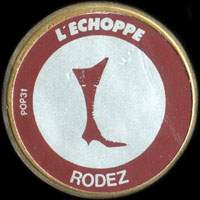 Monnaie publicitaire LEchoppe - Rodez - sur 10 francs Mathieu