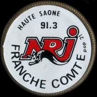 Monnaie publicitaire NRJ Franche-Comt - Haute-Sane 91.3 - sur 10 francs Mathieu