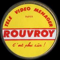 Monnaie publicitaire Tl Vido Mnager - Rouvroy - Cest plus sr ! - sur 10 francs Mathieu