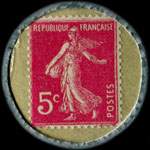 Exemple de timbre 5 centimes rose