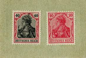 Timbre-monnaie  G.Mller  Besigheim- Allemagne - Briefmarkengeld