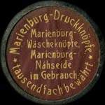 Timbre-monnaie Marienburg-Druckknpfe - Allemagne - briefmarkenkapselgeld
