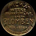 Timbre-monnaie Merz type 2 dor - Allemagne - briefmarkenkapselgeld