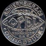 Timbre-monnaie OPEL - Osnabrck - Allemagne - briefmarkenkapselgeld