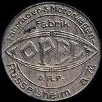 Timbre-monnaie OPEL - Rsselsheim type 3 - Allemagne - briefmarkenkapselgeld