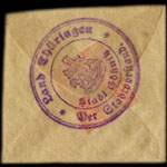 Timbre-monnaie Land Thringen - Gssnitz - Allemagne - Briefmarkengeld