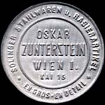 Timbre-monnaie Oskar Zunterstein - Wien - 1/2 krone sur fond rose - avers