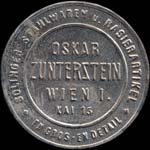 Timbre-monnaie Oskar Zunterstein - Wien - 100 kronen sur fond rose - revers