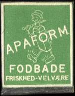 Timbre-monnaie Apaform fodbade friskhed-velvre (type 2 - sans tte) - Danemark