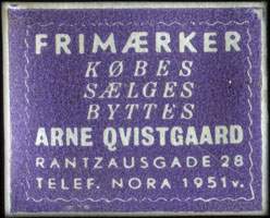 Timbre-monnaie Frimrker - Kbes - Slge - Byttes - Arne Qvistgaard (type 1 avec fond prune) - Danemark