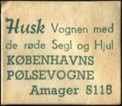 Timbre-monnaie Husk Vognen med de rde Segl og Hjul Kbenhavns Plsevogne - Amager 5115 - Danemark