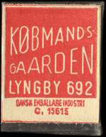 Timbre-monnaie Kbmandsgaarden - Lyngby 692 - Dansk Emballage Industri C. 15615 - Rouge - Danemark