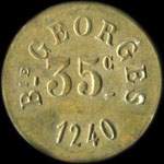 Jeton Brasserie Georges 1240 - 35 centimes à localiser - avers