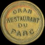 Jeton Gran Restaurant du Parc - 20 à localiser - avers