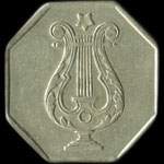 Jeton M.D.C. avec lyre - 25 centimes à localiser - avers