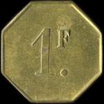 Jeton N - 1900 - 1 franc à localiser - revers