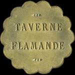 Jeton Taverne Flamande - 40 centimes à localiser - avers