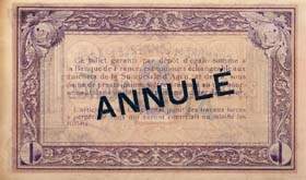 Billet de la Chambre de Commerce d'Agen - 2 francs - 5 novembre 1914 - spécimen annulé