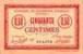 Billet de la Chambre de Commerce d'Amiens - 50 centimes 1915 avec signature 1er Vice-Président Patte - inscription au dos sur 2 lignes et AMD en noir