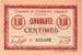 Billet de la Chambre de Commerce d'Amiens - 50 centimes 1915 avec signature du Président Boutmy - inscription au dos sur 2 lignes sans timbre sec ni AMD
