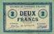 Billet de la Chambre de Commerce d'Amiens - 2 francs 1915 - inscription au dos sur 3 lignes et signature du Président Patte